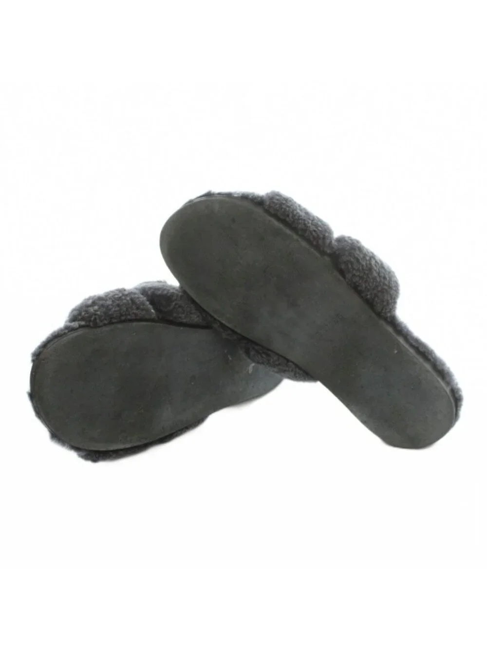 Hermes Izmir Slide Sandals Fleece 41 Gray